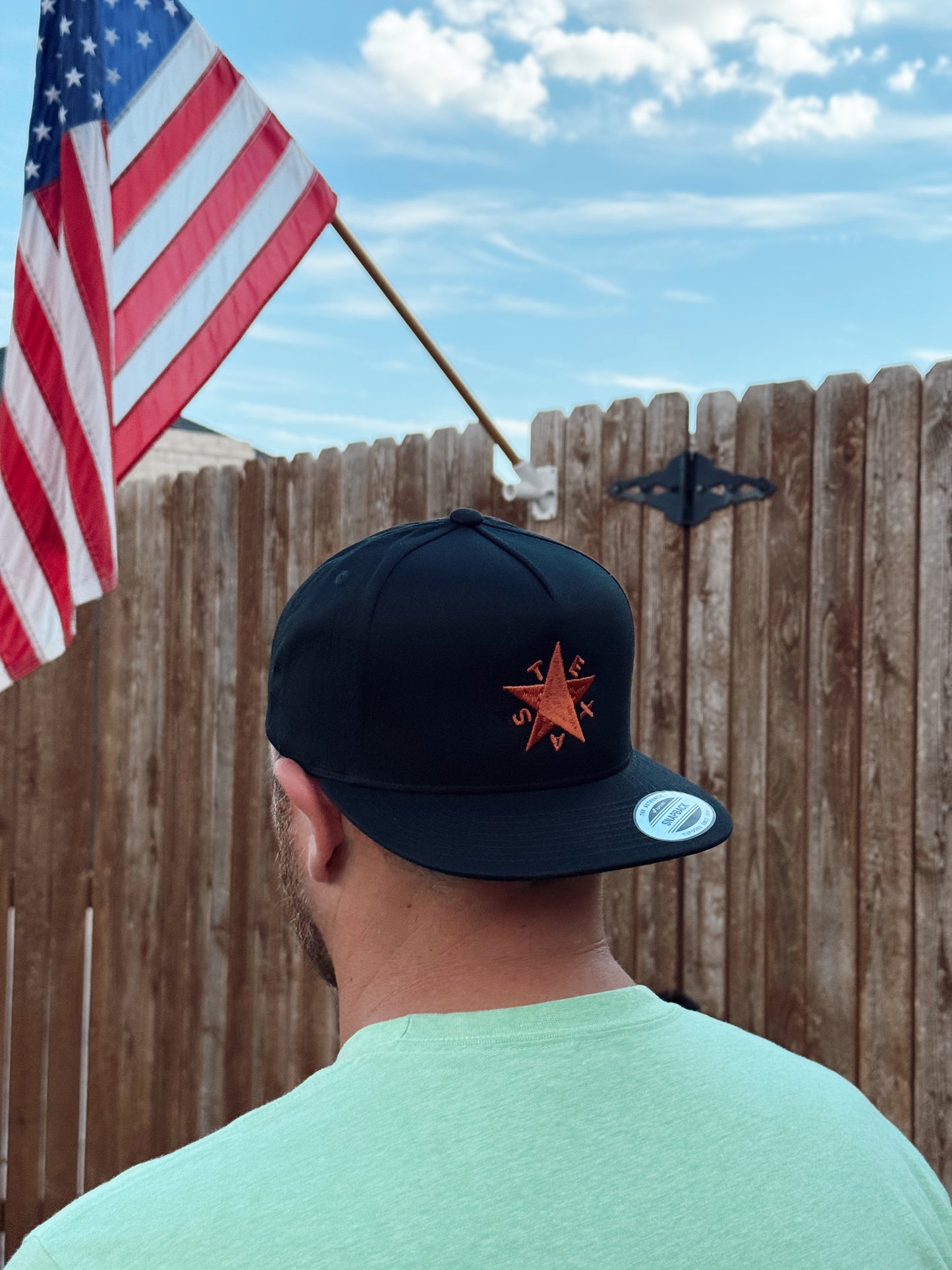 Texas Star in Burnt Orange / Black