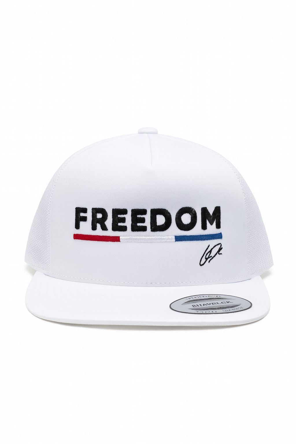 Charlie Kirk FREEDOM Hat with Initials CK and American Flag Bar