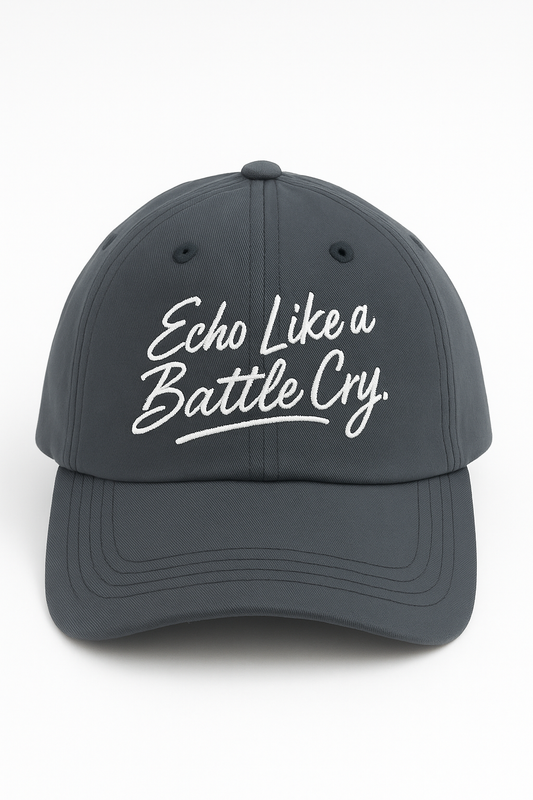 Echo Like A Battle Cry Hat / Charcoal.