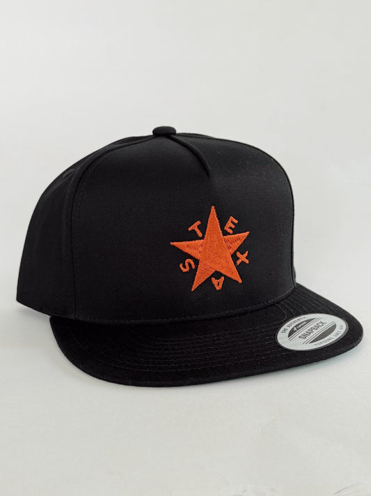 Texas Star in Burnt Orange / Black